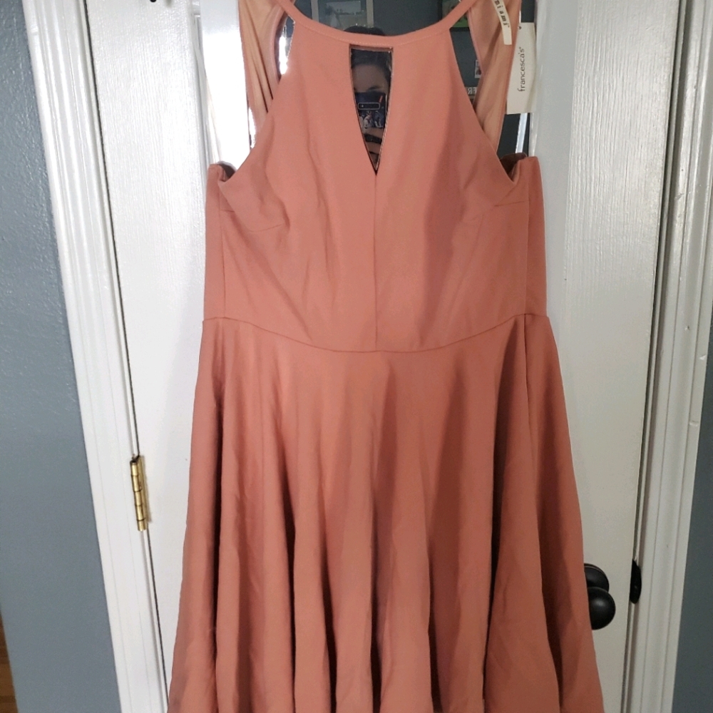 Dusty rose strappy dress